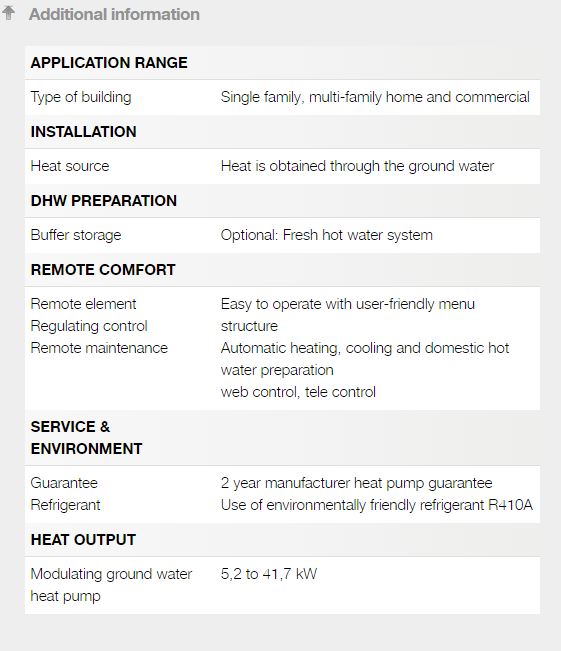 4. Ground water heat pump info
